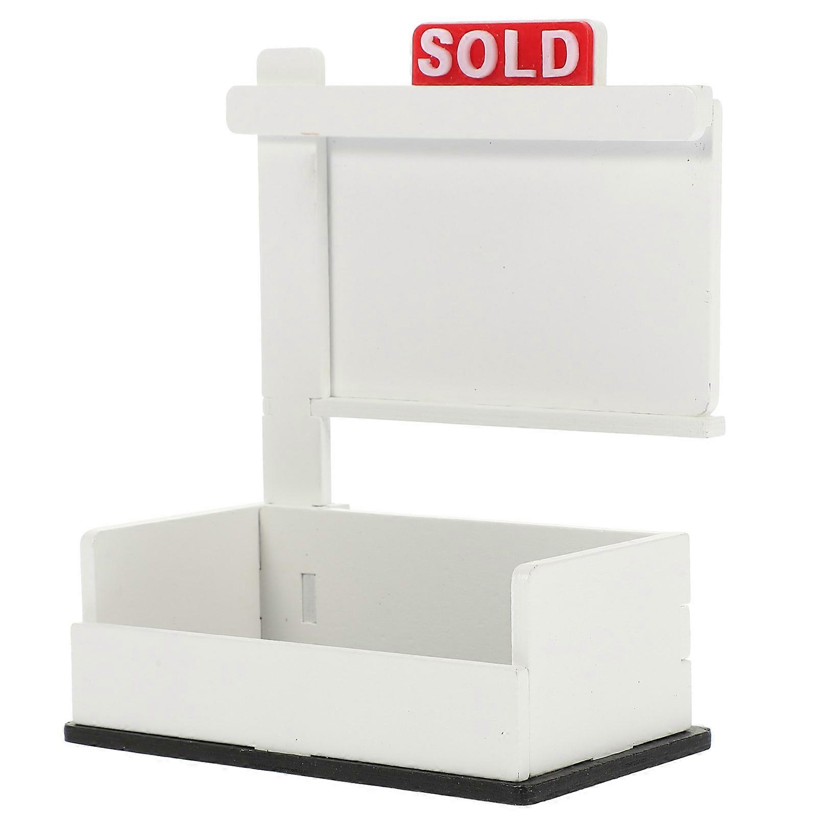Desk Business Card Holders Acrylic Wood Modern Sleek Office Use Professionals Card Share 1Set
