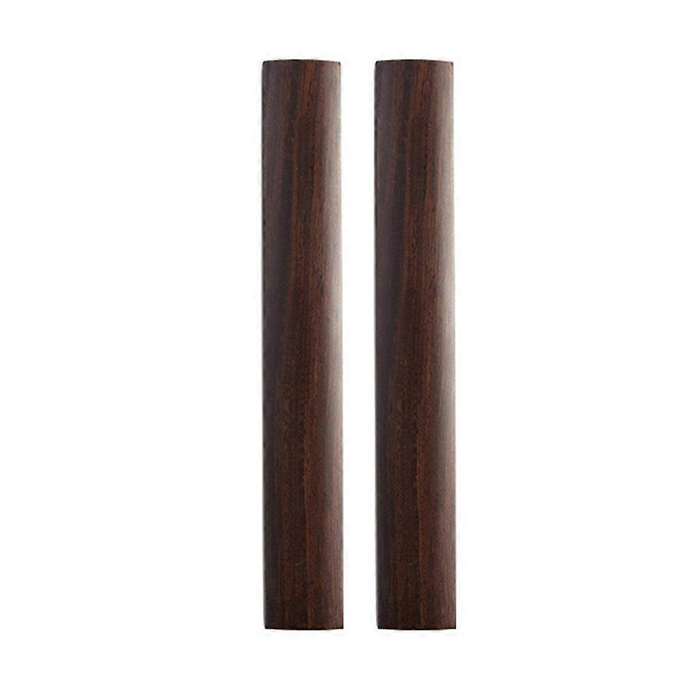 Chinese Calligraphy Paperweight Wooden Rectangular Light Brown 30X4.5X2.5CM Study Room Accessory 1 Pair