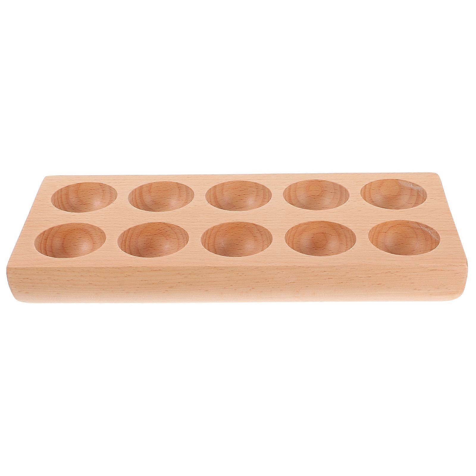 Egg Storage Base Egg Racks Synthetic Material Rectangular Shape For Homeowners 25x11cm 1Pack