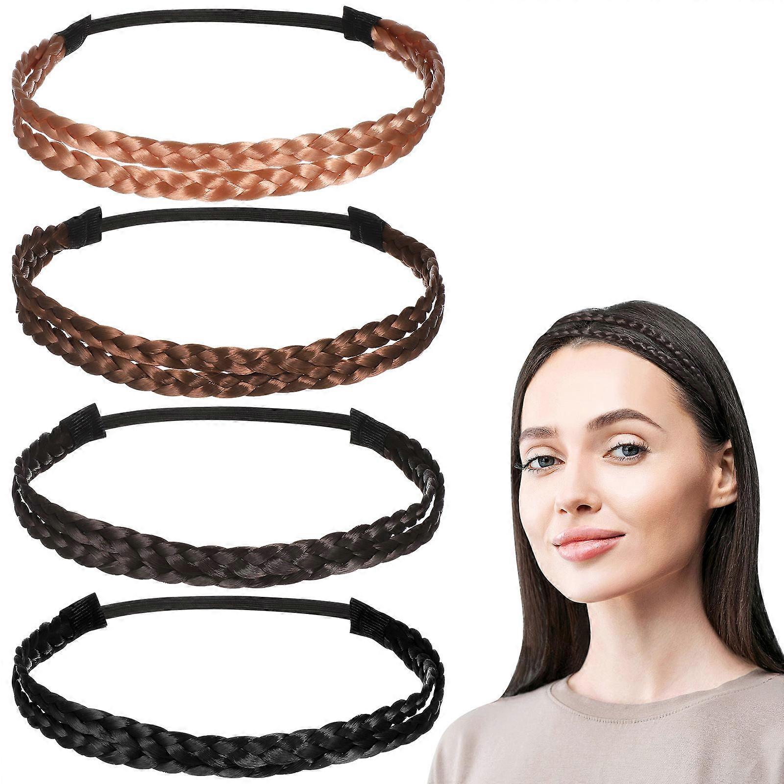 Elastic Headbands Knot Hair Band Adjustable Design Daily Use 4Pcs