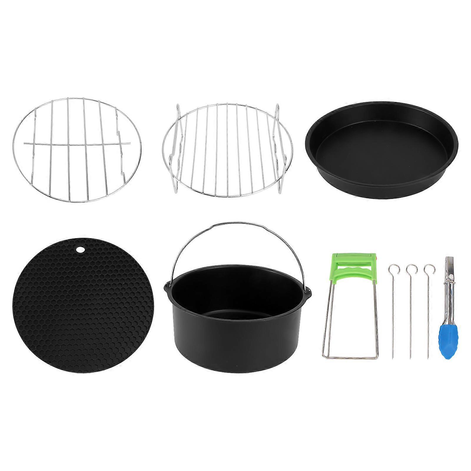 Deep Frying Pot Set Air Fryer Accessories Frying Tools Food Preparation 7Pcs