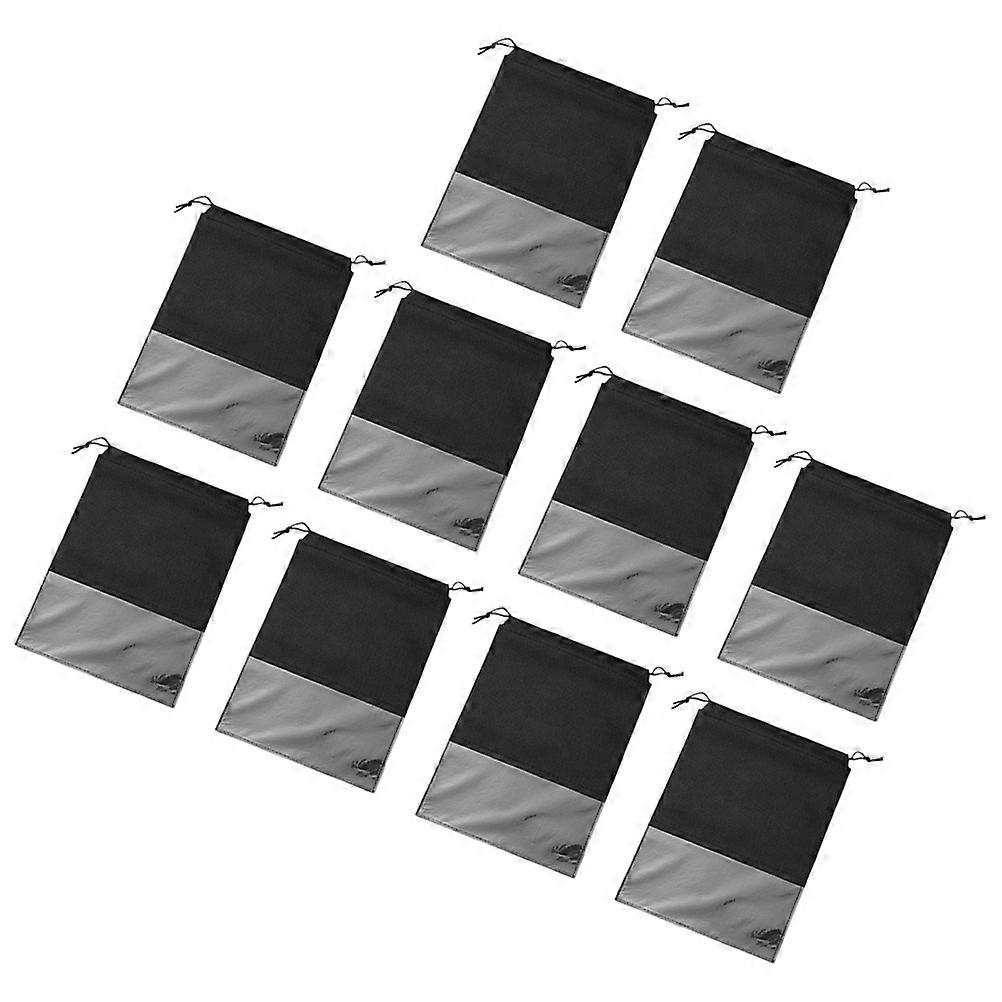 حقيبة تخزين الأحذية غير المنسوجة حقيبة الرباط رحلات عمل قابلة للطي 10 قطع