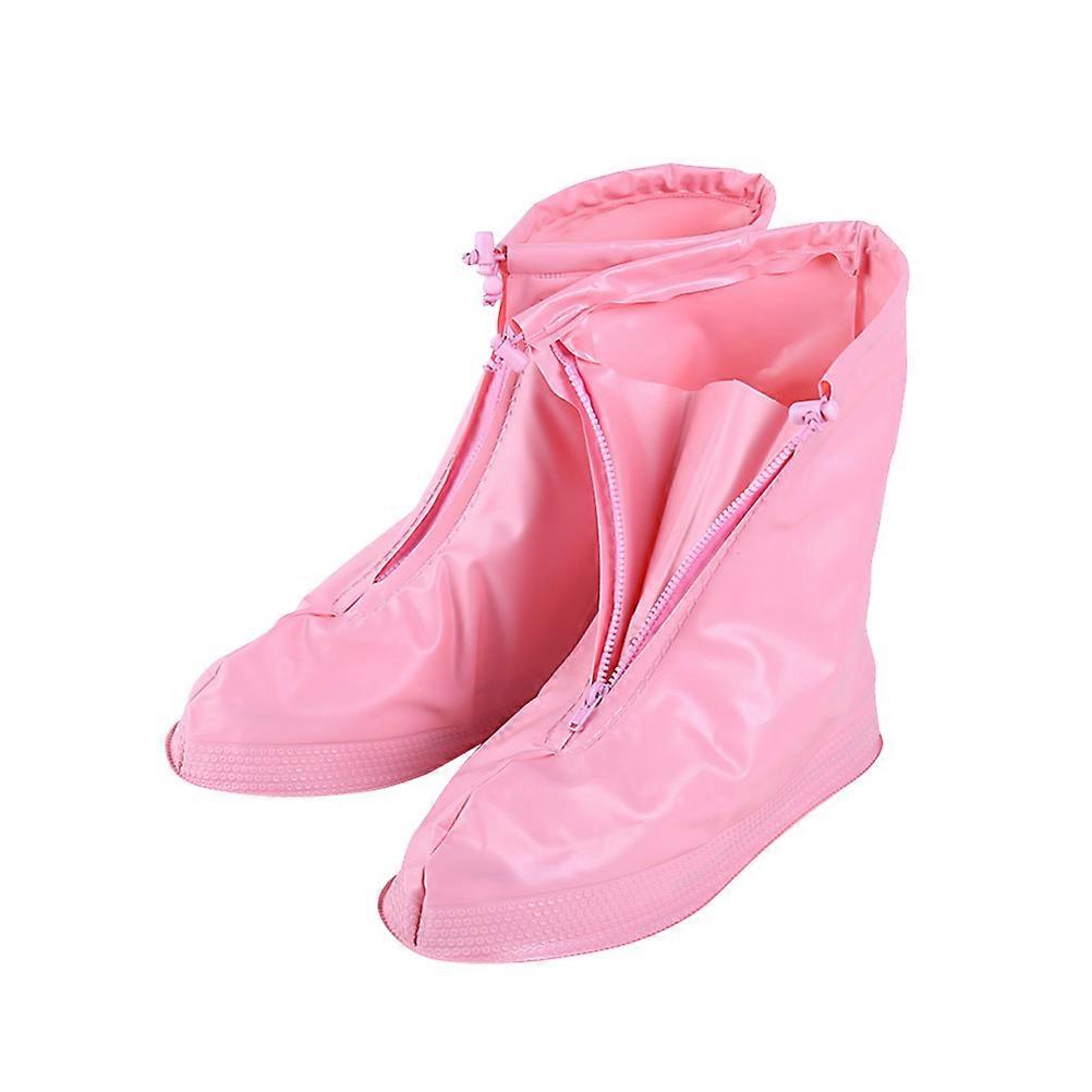 Non Slip Pink Xl Shoe Protectors For Children Rainproof Reusable 1Pair