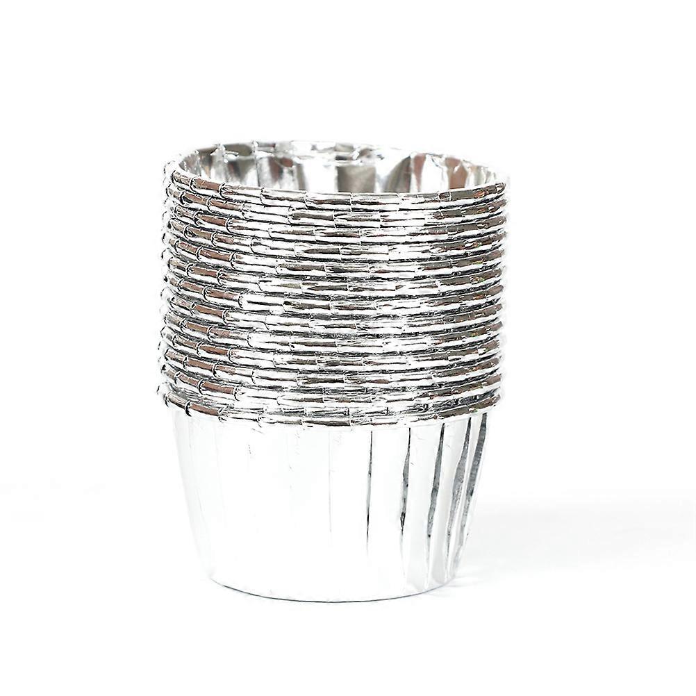 Muffin Paper Cups Heat-Resistant Baking Use Golden Double-Sided Aluminized Material 100Pcs