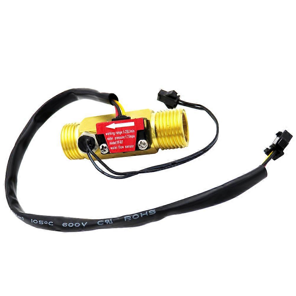 Durable Débitmètre À Hall Distributeur D’eau Détection De Température Métal 1Pcs