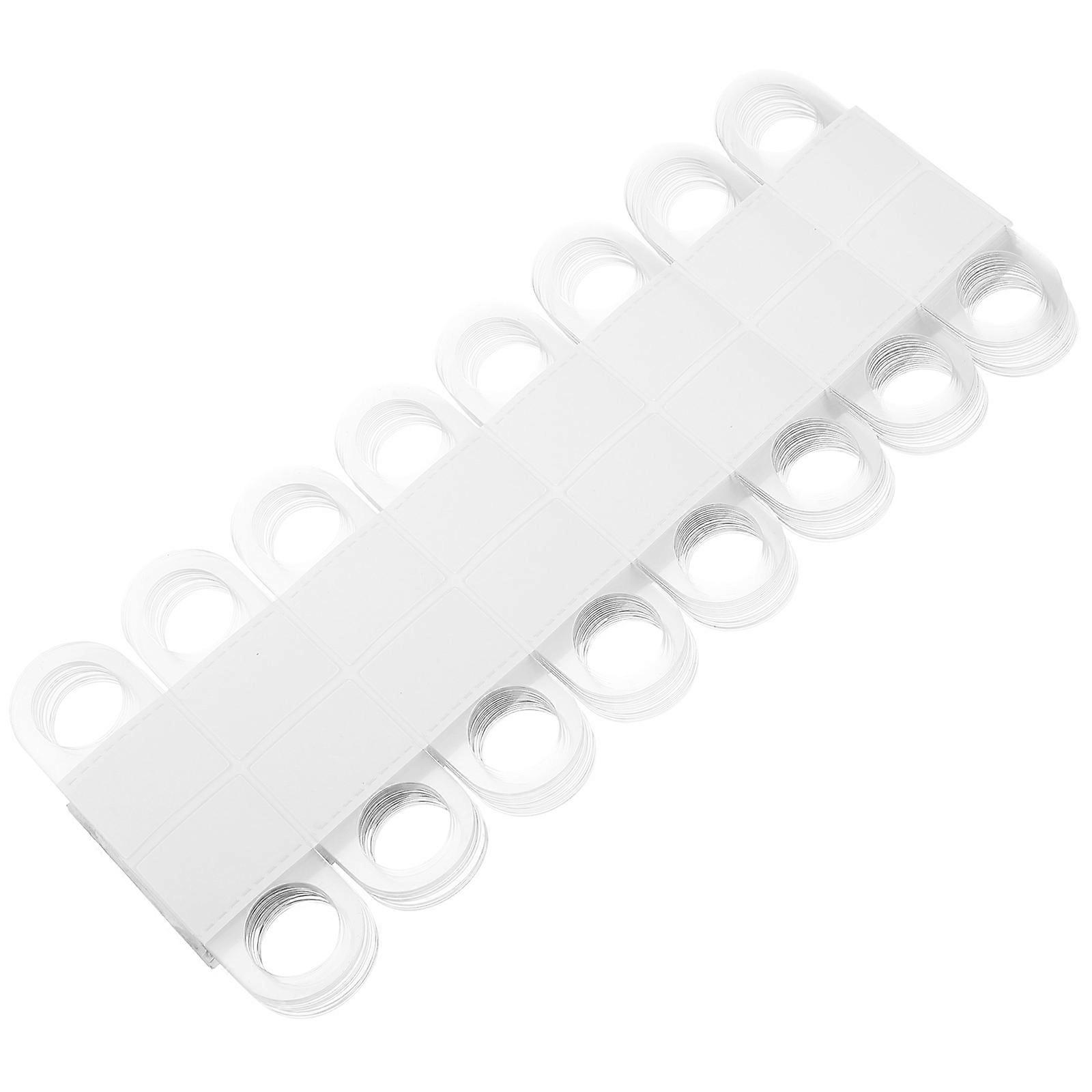 Clear Sticky Hanging Tab Round Hole Home Use For Repair Torn Tags 5.00X3.00X0.30CM PET Material 200Pcs