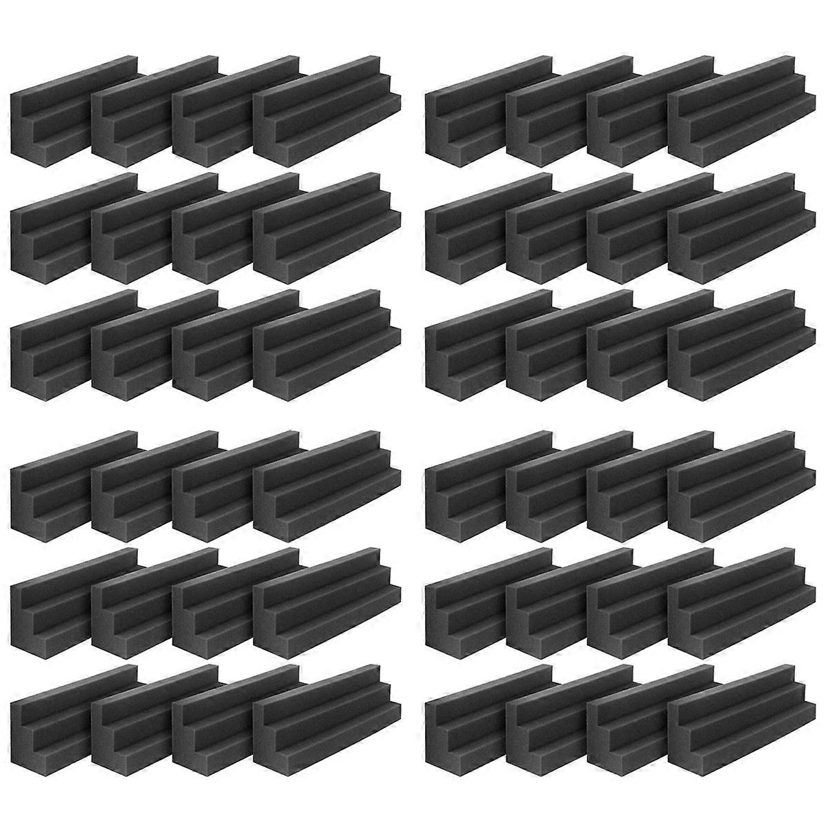 48Pcs Acoustic Panels Bass Trap Corner Studio Foam Sound Insulation Pad Wall Panel Corner Block for
