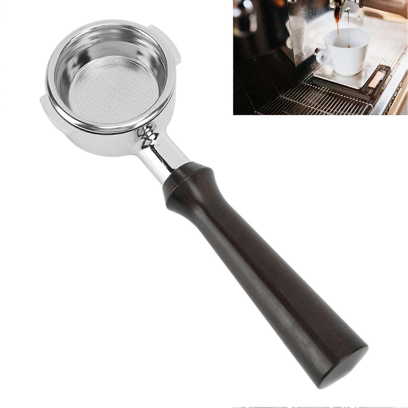 58mm Bottomless Coffee Portafilter Single Layer Aluminum Alloy Filter for Expobar F Sandalwood