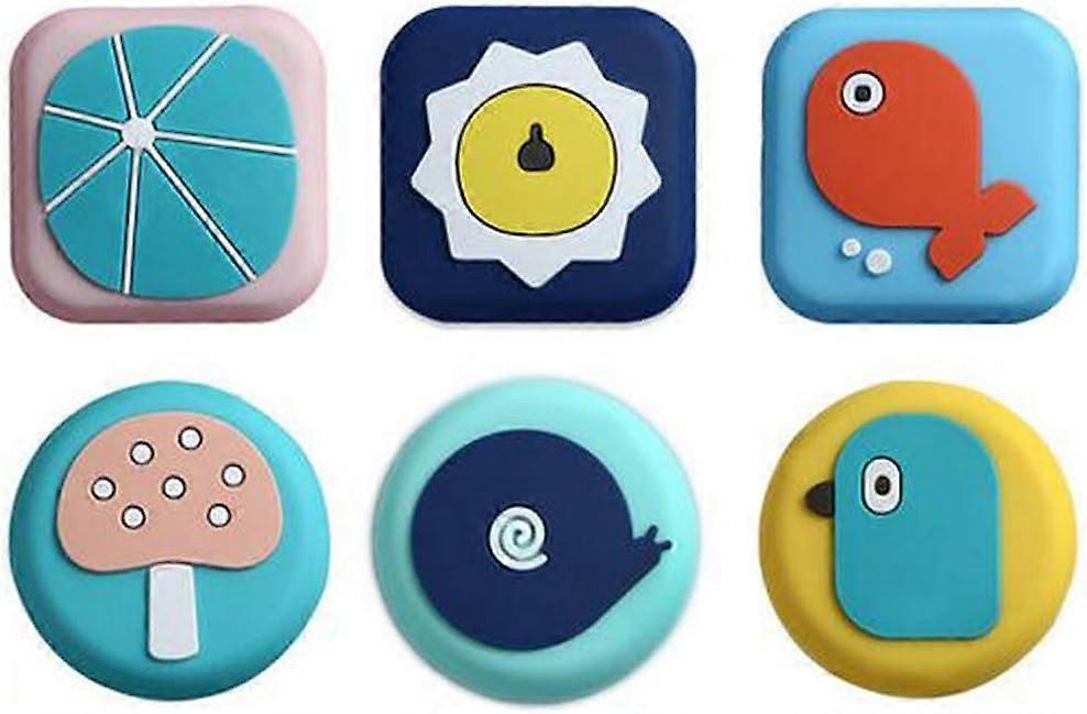 ドアストッパー、6個セット粘着ドアハンドルストップウォールプロテクター