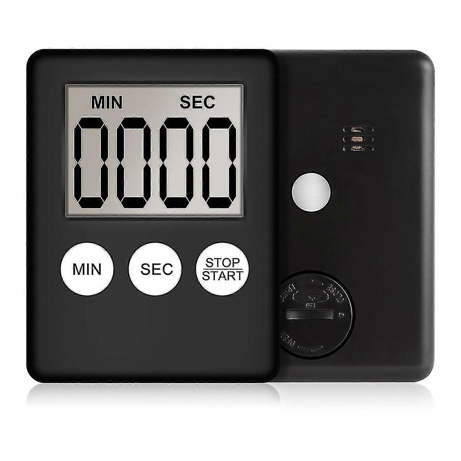 Super Thin LCD Digital Screen Kitchen Timer Square Cooking Count Up Countdown Alarm