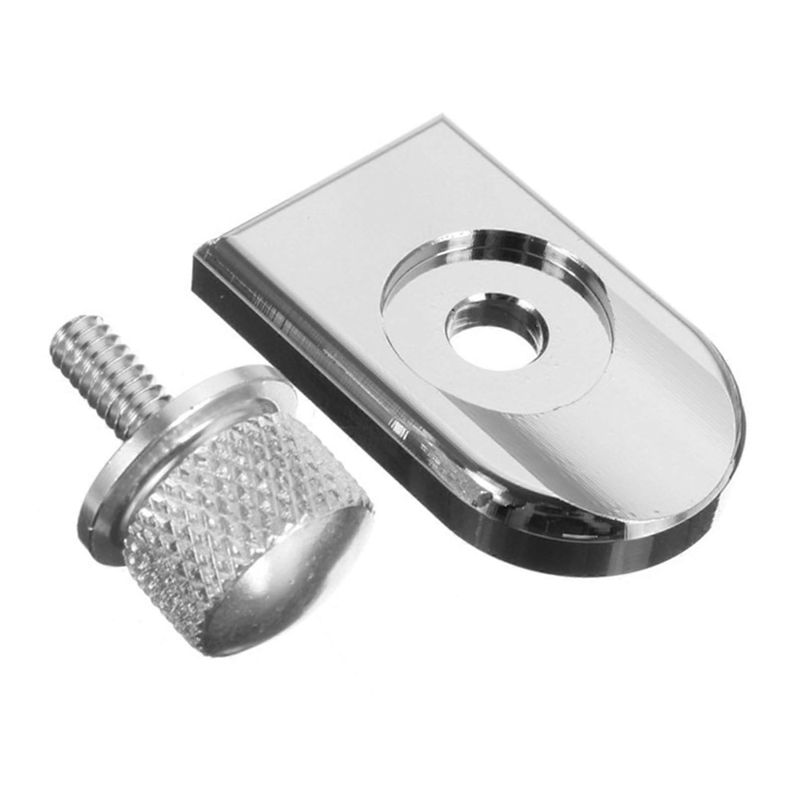 Motorcycle Seat Bolt Tab Screw Cover Silver CNC Direct Replacement Easy Install Compatible with Various Models