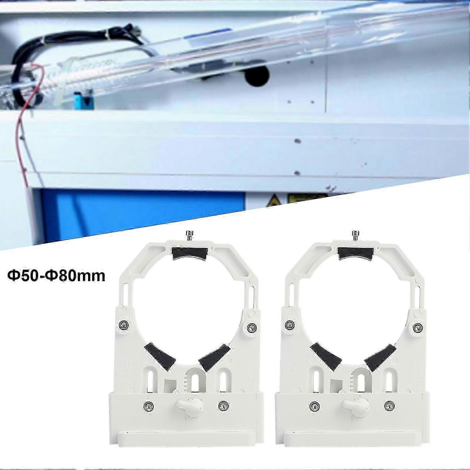 2pcs Adjustable Laser Tube Holders for Stable Fixing and Lifting Support Racks Compatible with 50-80mm Tubes for CO2 Laser Machines