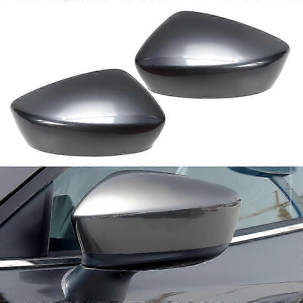 Left+right Side Wing Rearview Cover Cap Fit For Mazda 3 Axela 2014-16