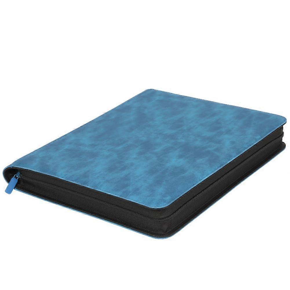 Card Holder 216 Slot Hard Shell Card Book Waterproof Dustproof Large Capacity Blue