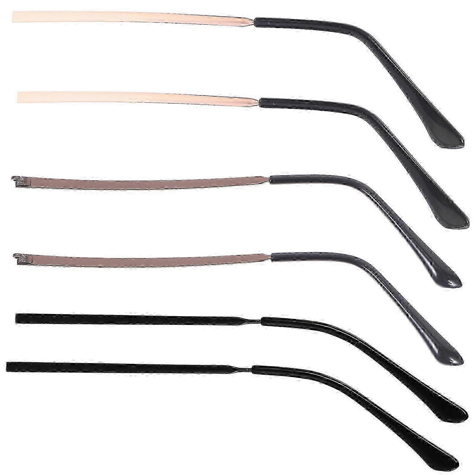 3 par universelle briller erstatningsarmer metall tempeldeler