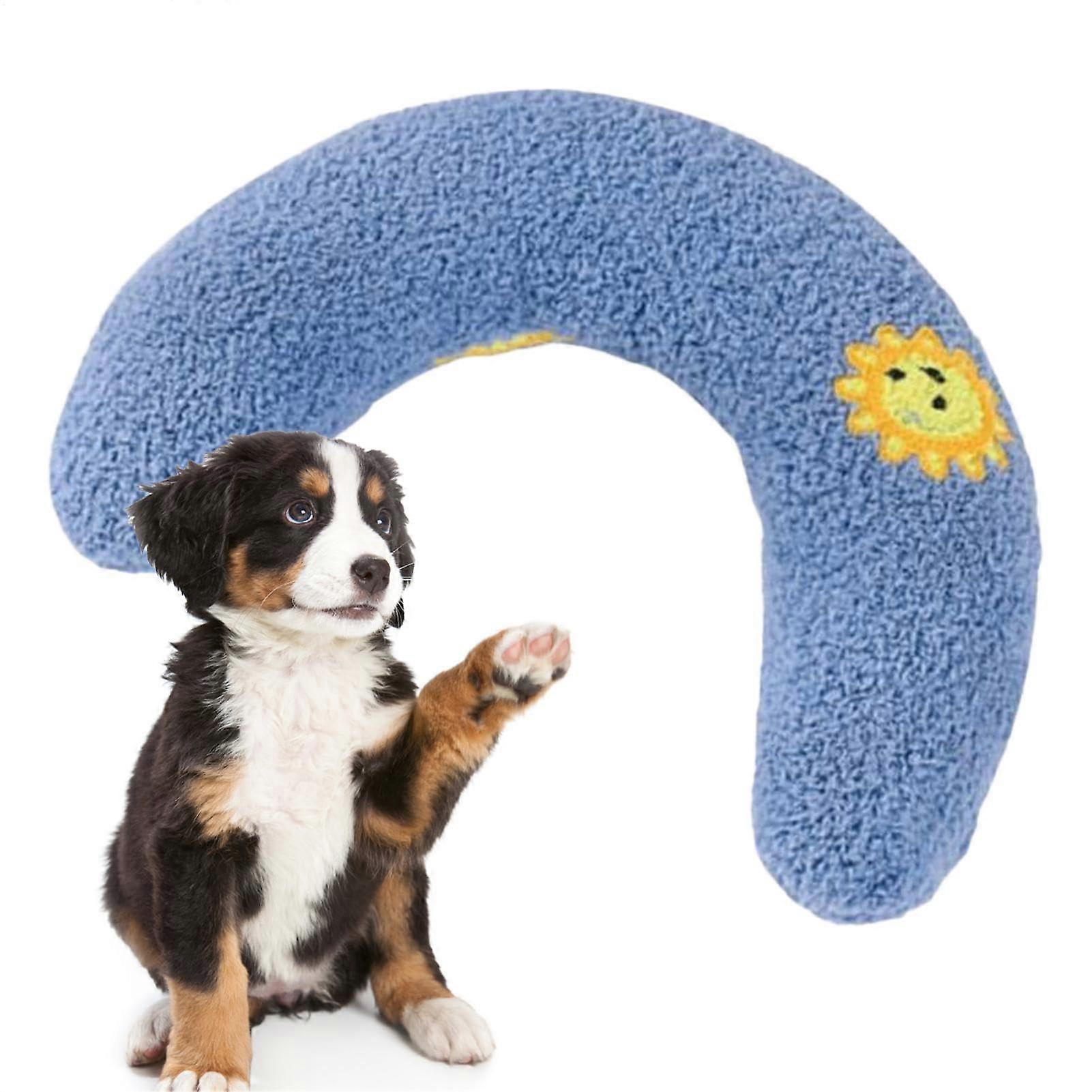 Calming Dog Pillow – Comfortable U-Shaped Neck Cushion for Medium to Large Pets, Washable Sleep Accessory