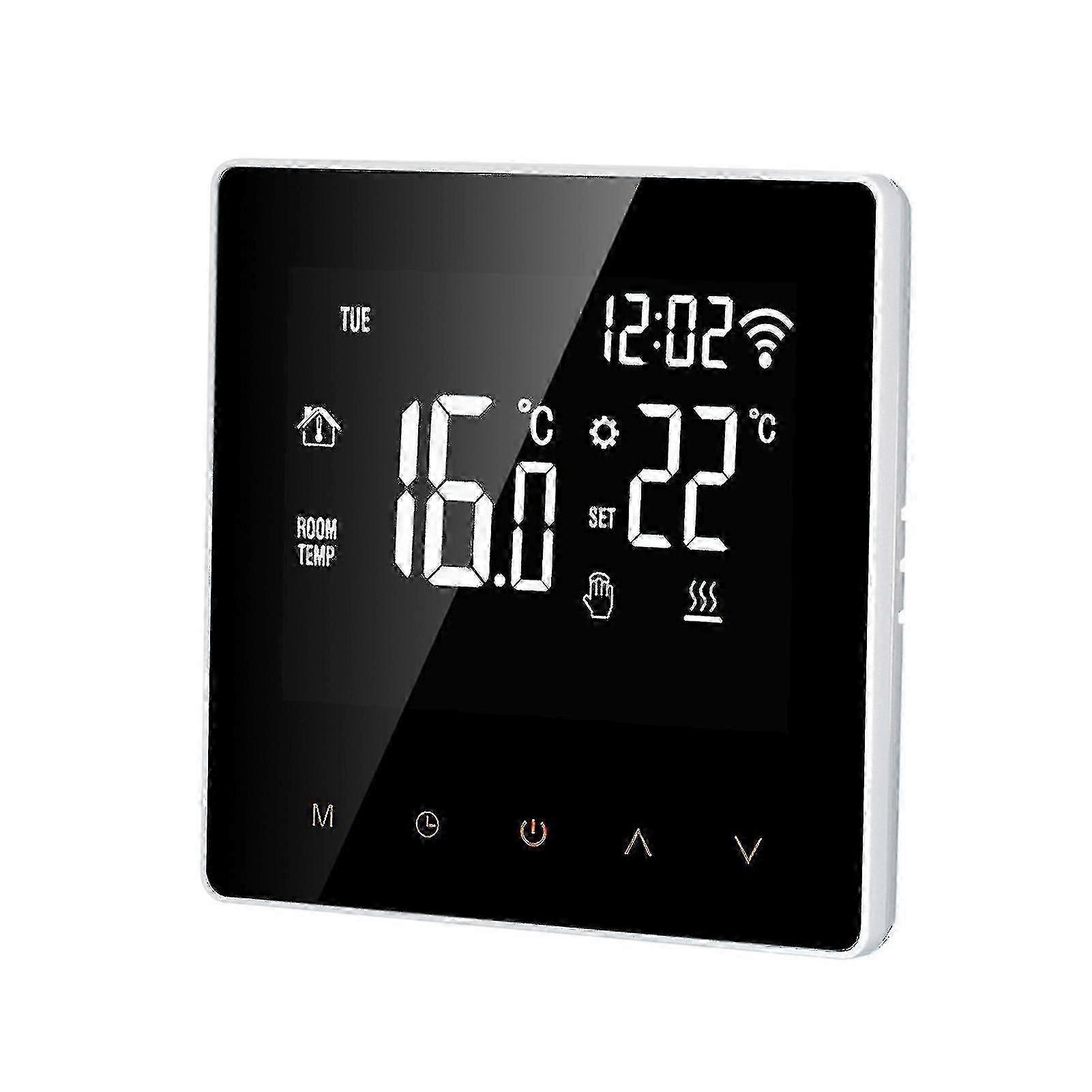 Wi-Fi Smart Thermostat Digital Temperature Controller with App Control and LCD Touch Screen for Programmable Electric Floor Heating