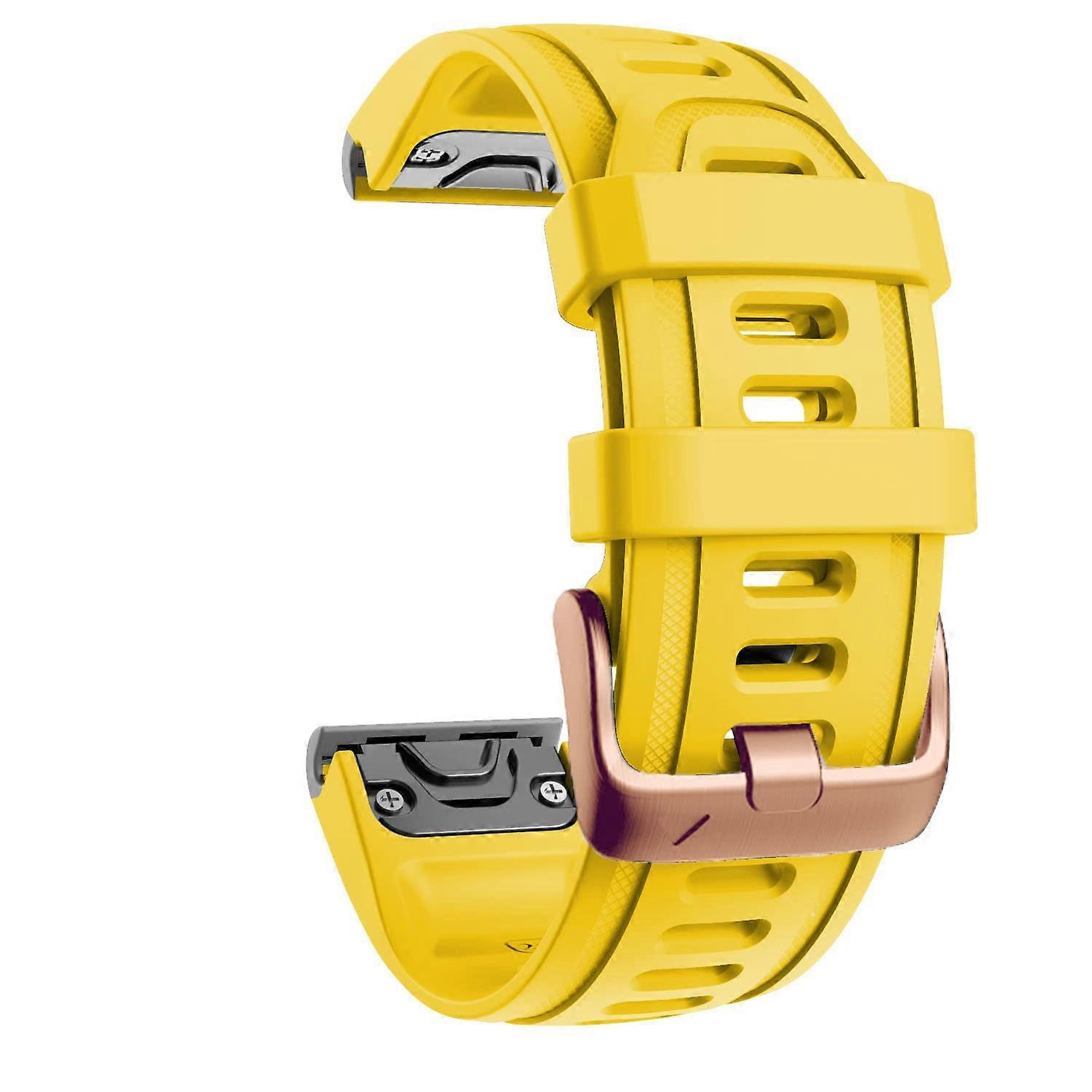 Silicone Watch Strap with Rose Gold Buckle for Descent Mk2S Fenix 6S 6SPro 5S Plus D2 Delta Smart Watch Band Quick Release Ref: 6178