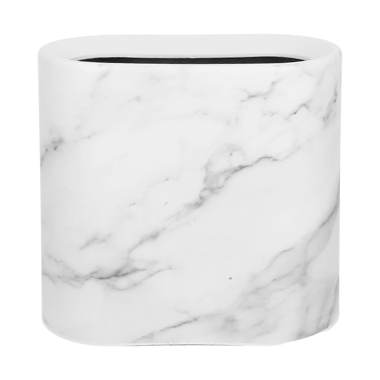 Marble Bathroom Trash Can Thin Trash Can Spacesaving Home Use 1Pcs
