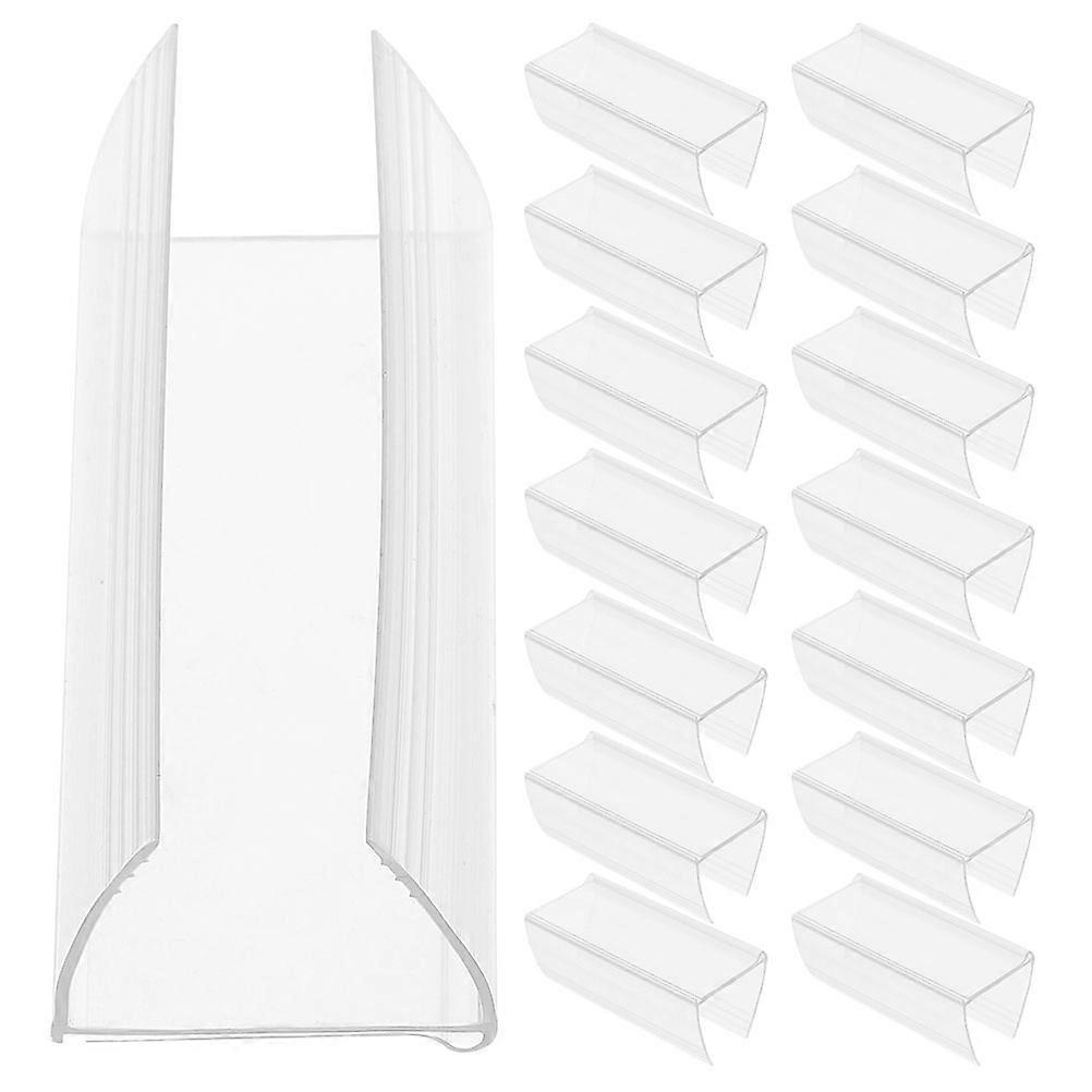 24pcs Price Label Holders Supermarket Display Stands Retail Shelf Pricing Lightweight Assembly Quick Setup