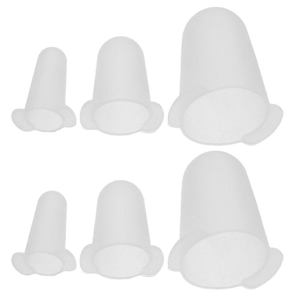 6PCS Silicone Baking Piping Tip Sleeves Nozzle Protectors for Cake Decorating Reusable Fits Small Medium Large Nozzles Home Baking Pastry Projects