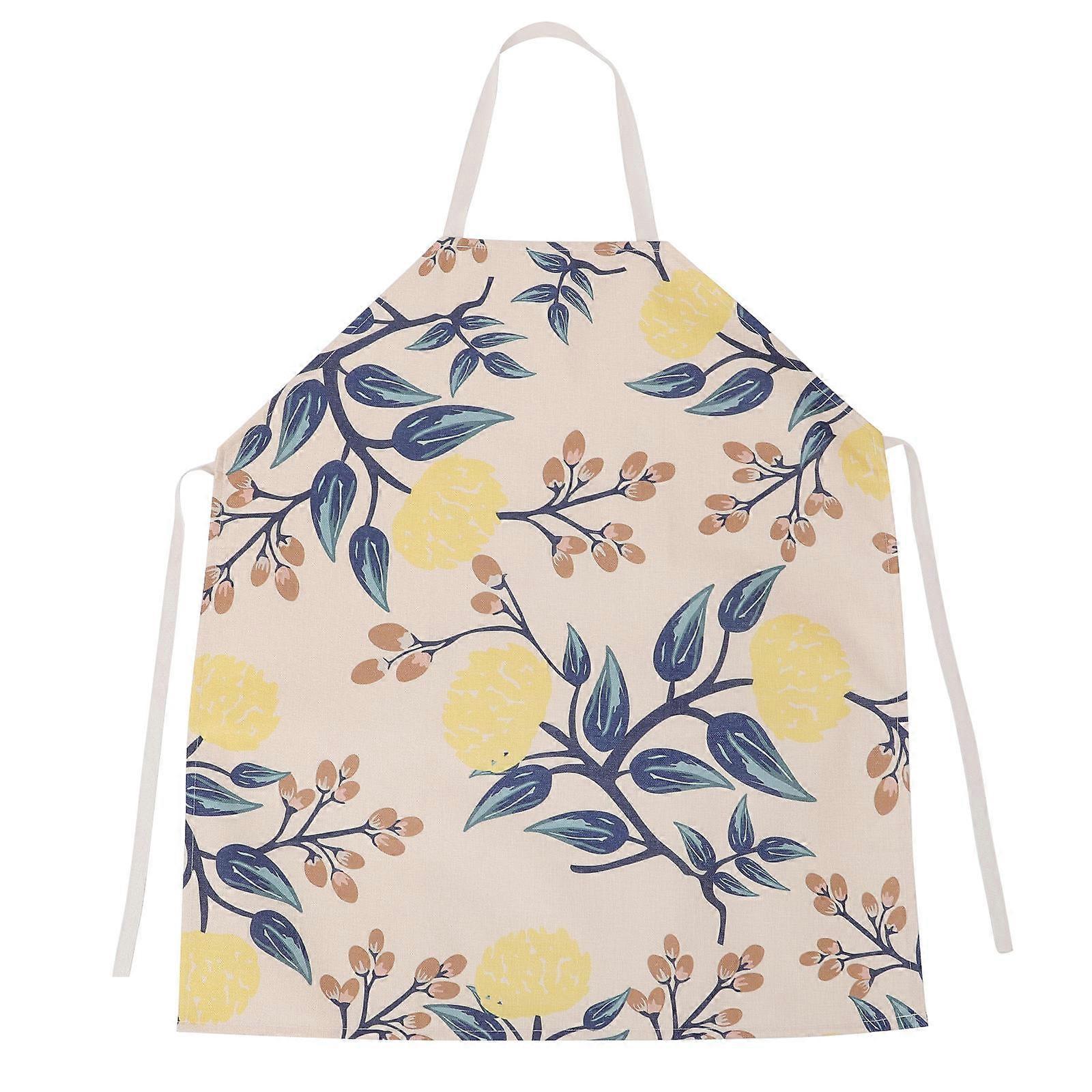 Adjustable Patterned Apron for Kitchen, Gardening & Baking – Dirt Resistant, Easy Wash, Comfortable Neck Strap Design