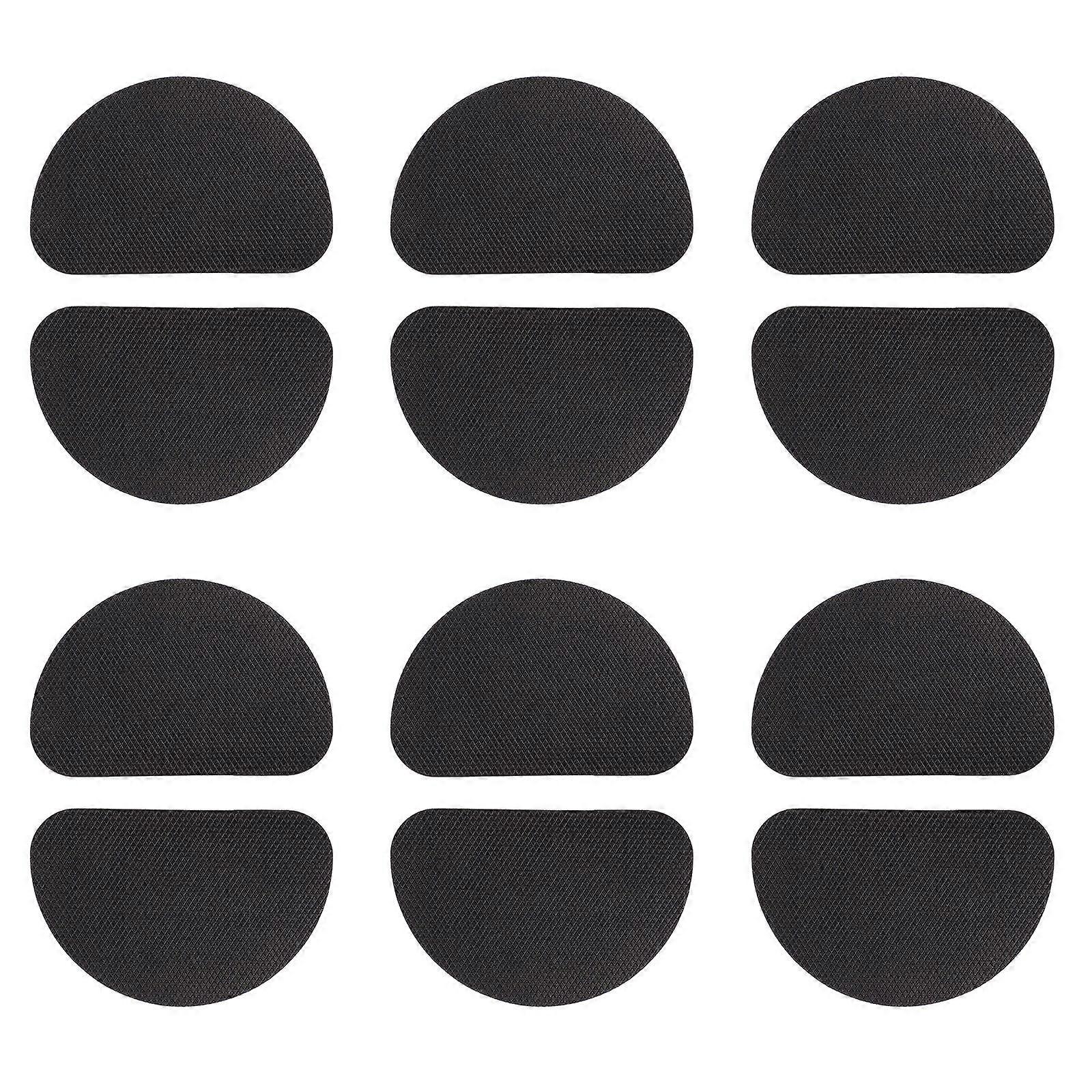 12 Pairs Shoe Accessories Sole Stickers Sole Pads Protective Pads Black
