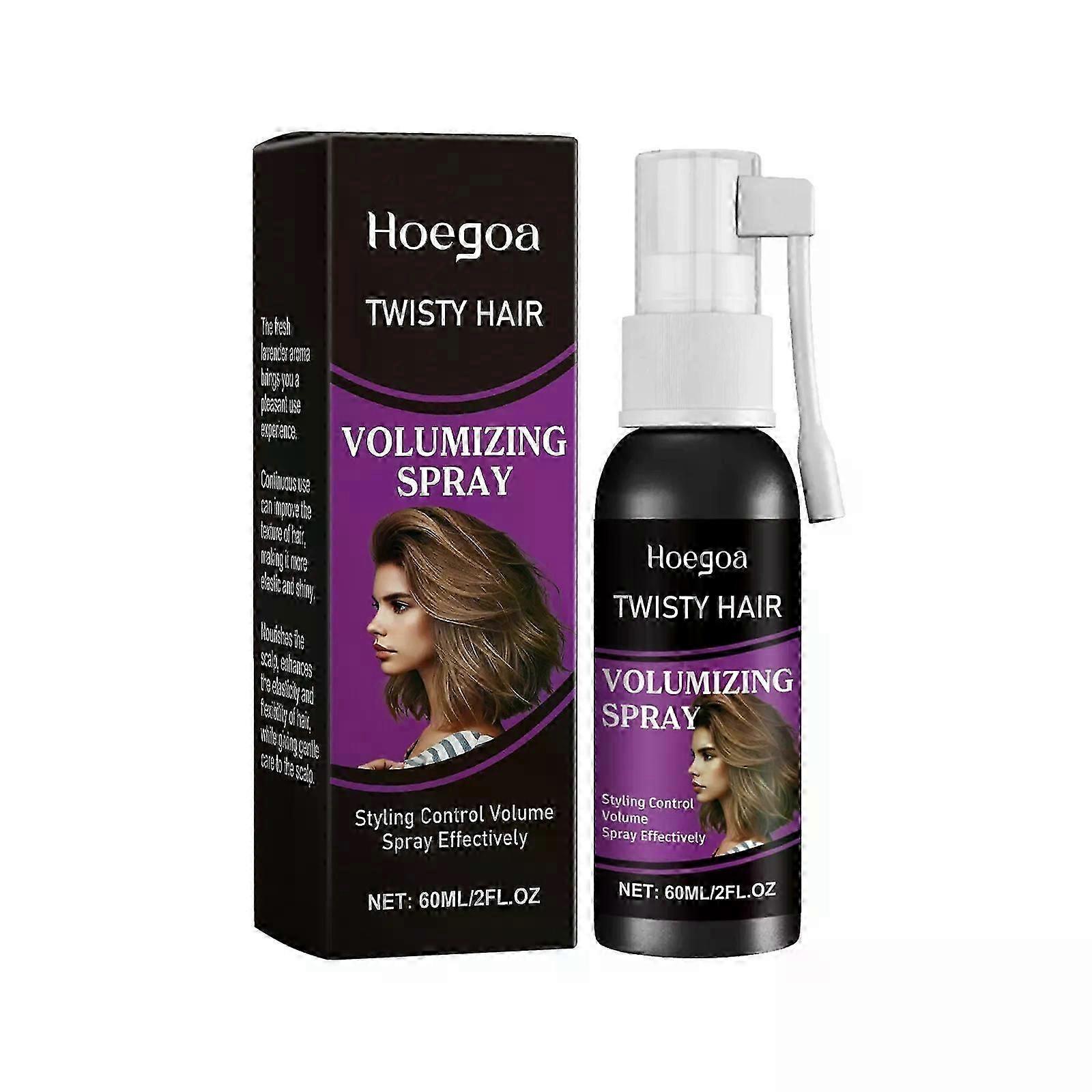 Spray Volumizador de Cabelo | Spray de Cabelo de Grande Capacidade 60ml para Todos os Tipos de CabeloGel de Estilo Volumizador Instantâneo Controle de Óleo com Não Gorduroso