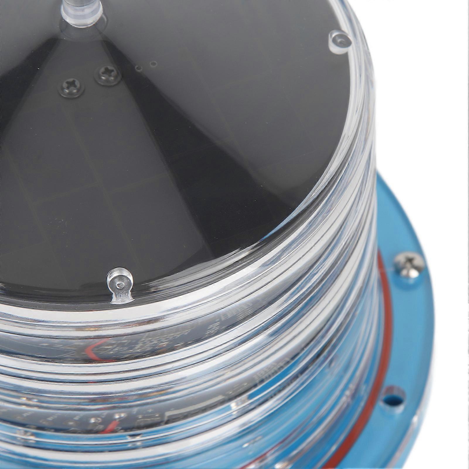 Solar LED Marine Safety Beacon Lights High Conversion Rate Energy Saving Accurate Control Fit for Waterways Rivers Lakes Blue