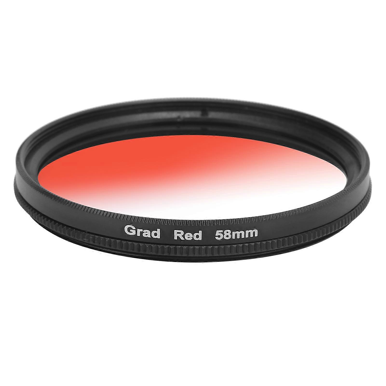 Junestar 58mm Gradient Multilayer Coating Waterproof Gradual Color Lens Filter pentru camera Canon