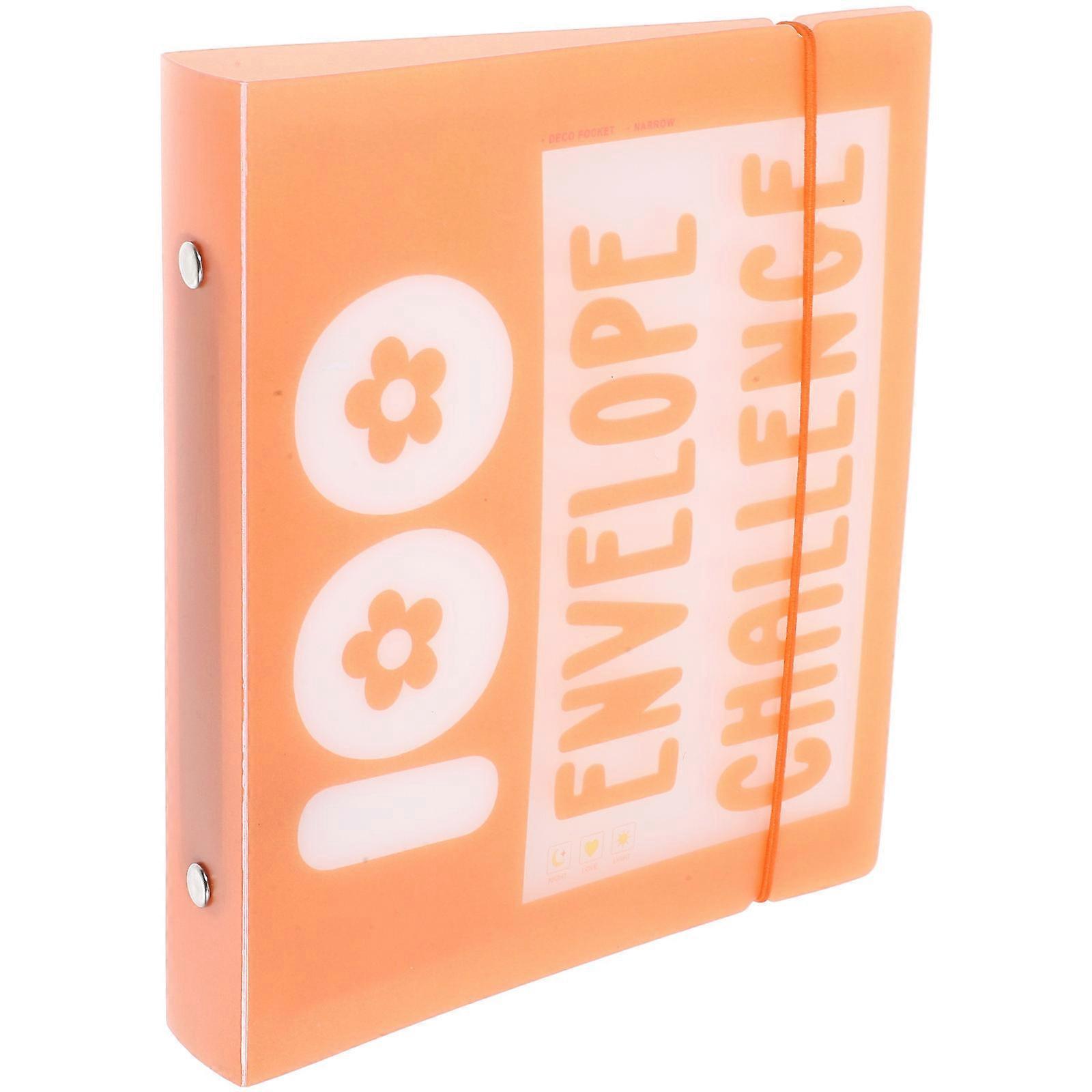 Budget Binder Envelopes For Financial Management Debt Repayment Orange 7.07X6.48X1.18IN 1Set