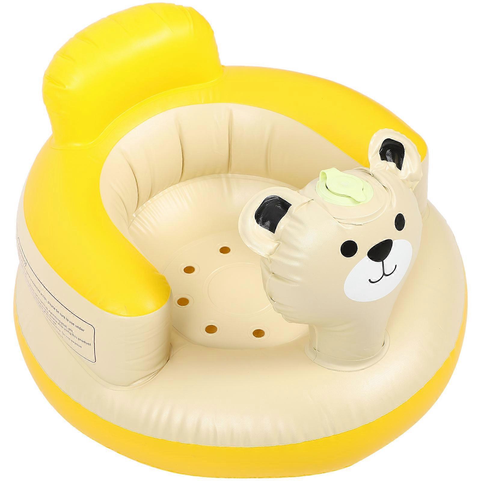 Inflatable Baby Cushion Baby Inflatable Seat Infant Back Support Home Use Multi 52.00X44.00X38.00CM Sitting-Up Training 1Pcs