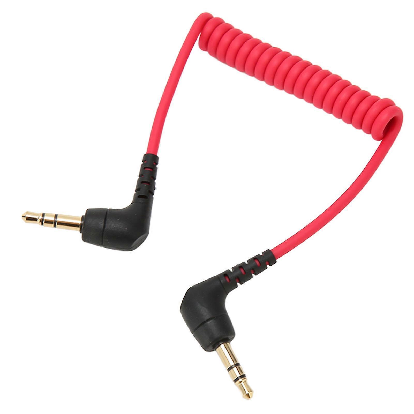 3.5mm TRS to TRS Microphone Cable Noise Elimination 3.5mm TRS Patch Cable for BOYA for Rode SC2 Phone Connection 