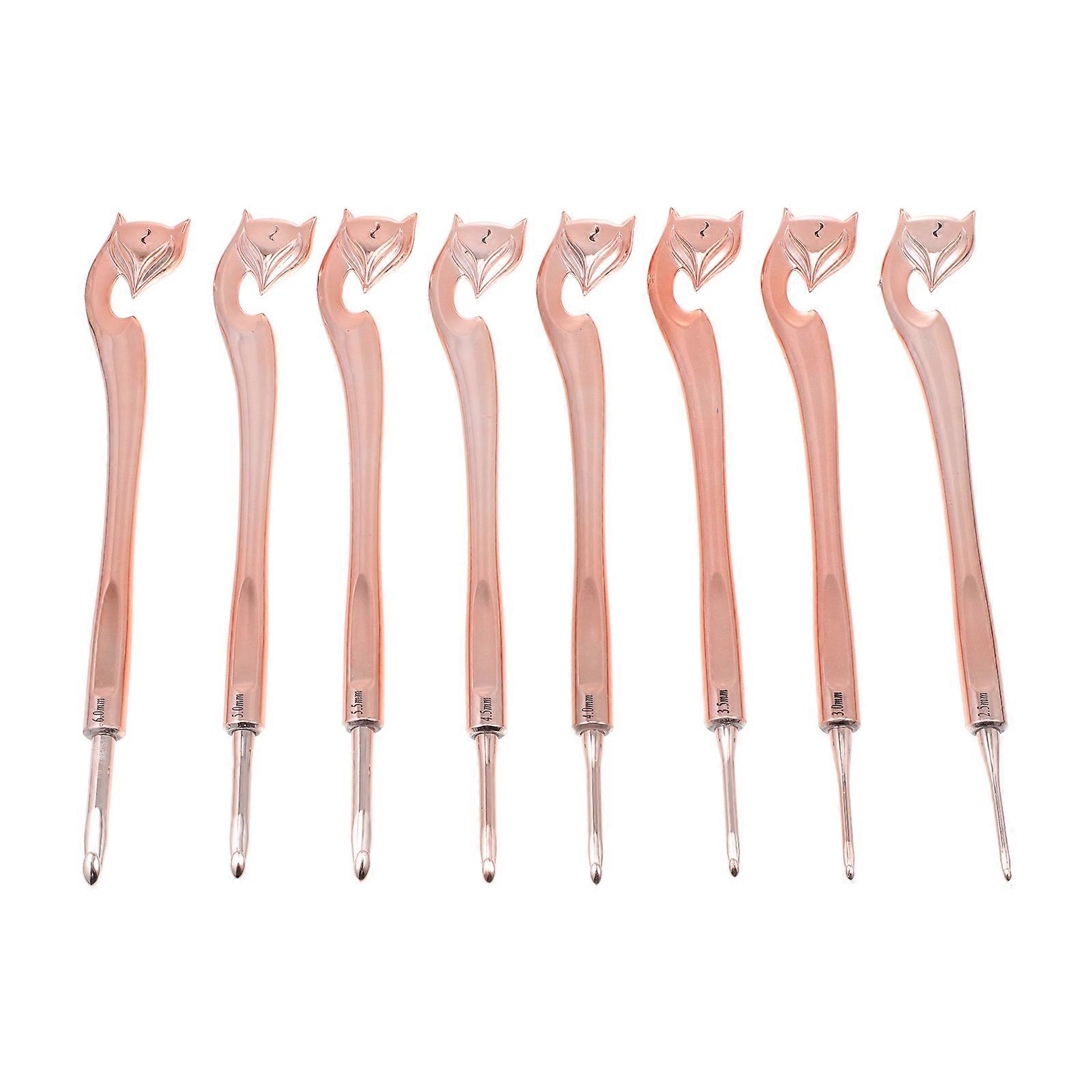 Braiding Crochet Hook Knitting Needles Craft Enthusiasts 19.5X3Cm Smooth Gliding 8Pcs