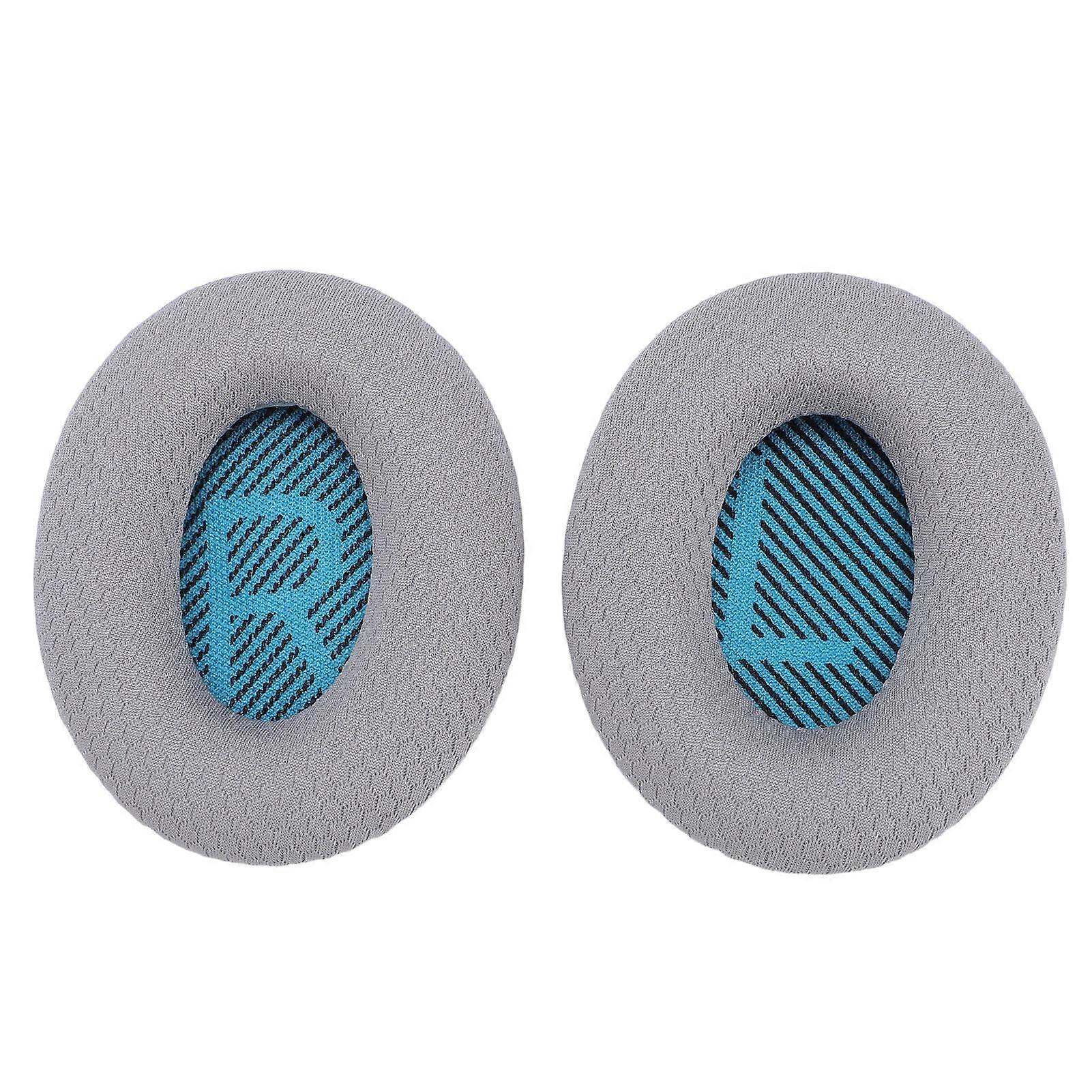 Gray Replacement Ear Cushions for QC35 QC35 II QC25 - Breathable, Comfortable, Easy Install