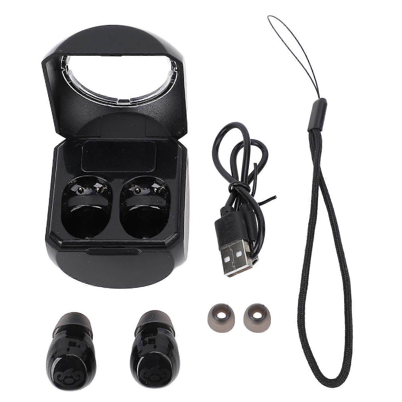 Black Bluetooth Earbuds with Long Battery Life, Premium Sound, and Comfortable Fit