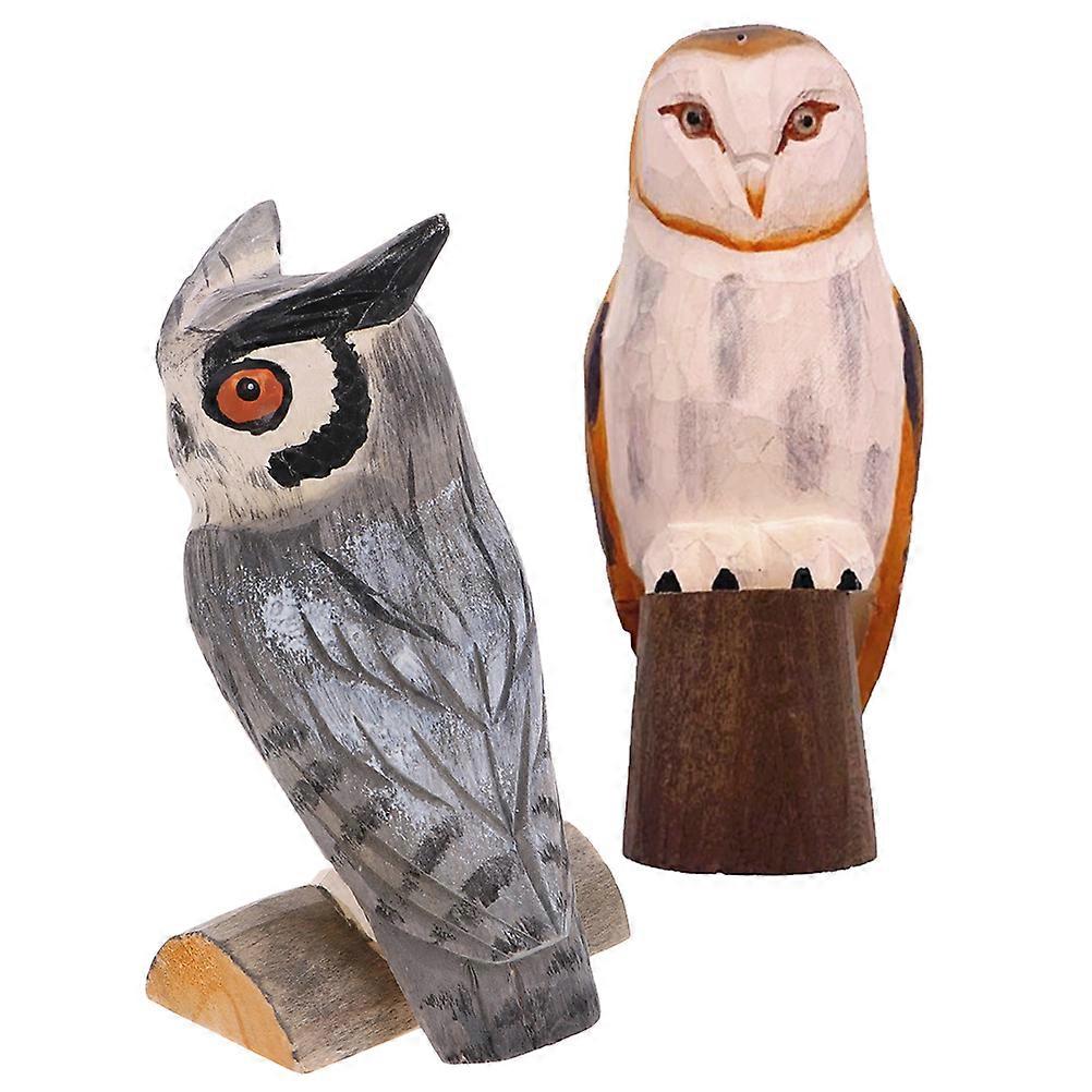 Owl Bookshelf Decor Owl Table Decoration Home Decor Plastic 6.00X6.00X10.00cm present 2Set