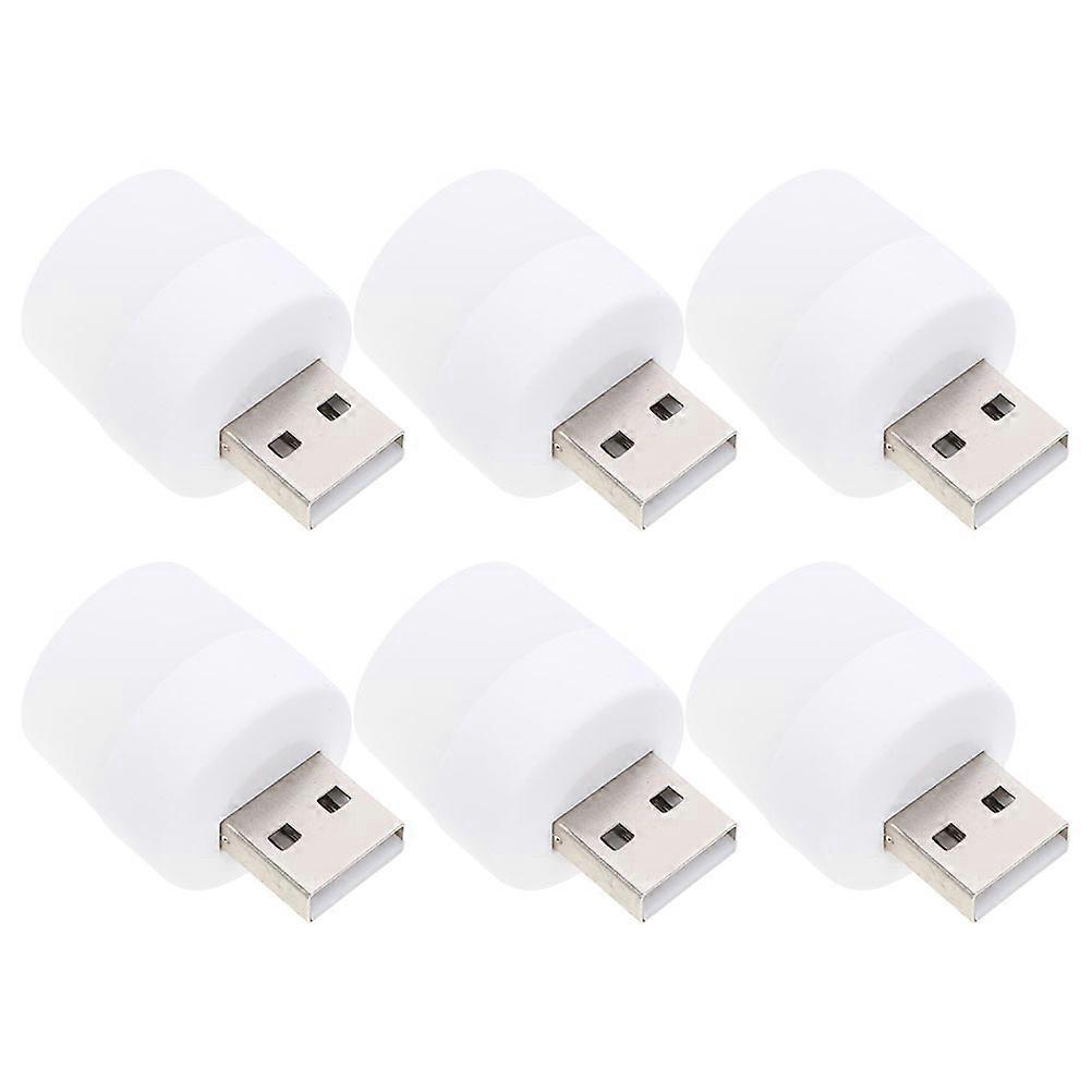 Usb Powered Lights Portable Usb Light Compact Night Lamp For Bedroom 6Pcs