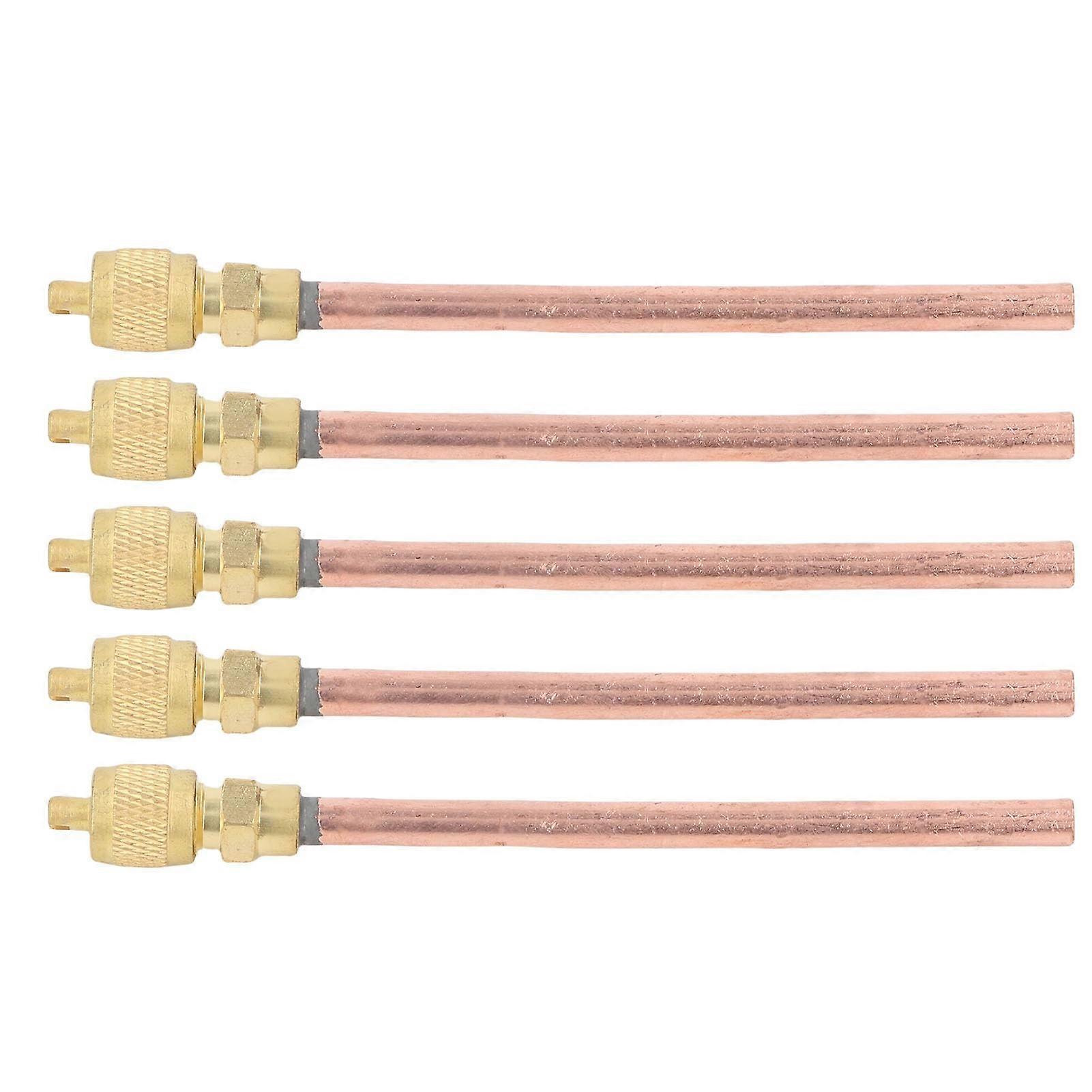 HVAC Replacement Service Valves 10PCS Heavy-Duty Brass Charging Needles for Refrigeration Systems