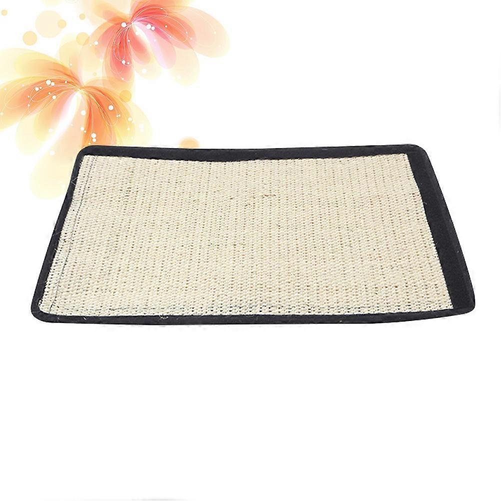 Durable Sisal Hemp Cat Scratch Mat Large Portable Claw Sharpening Pad for Furniture Protection Indoor Cats
