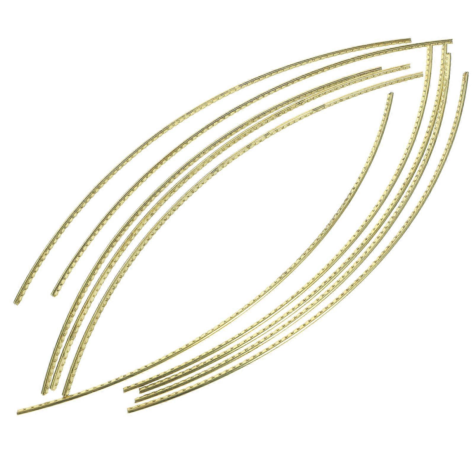 10pcs Brass Guitar Fret Wire – Smooth Surface for Acoustic, Folk & Electric Guitars – Luthier Tool for DIY Fret Replacement & Repair