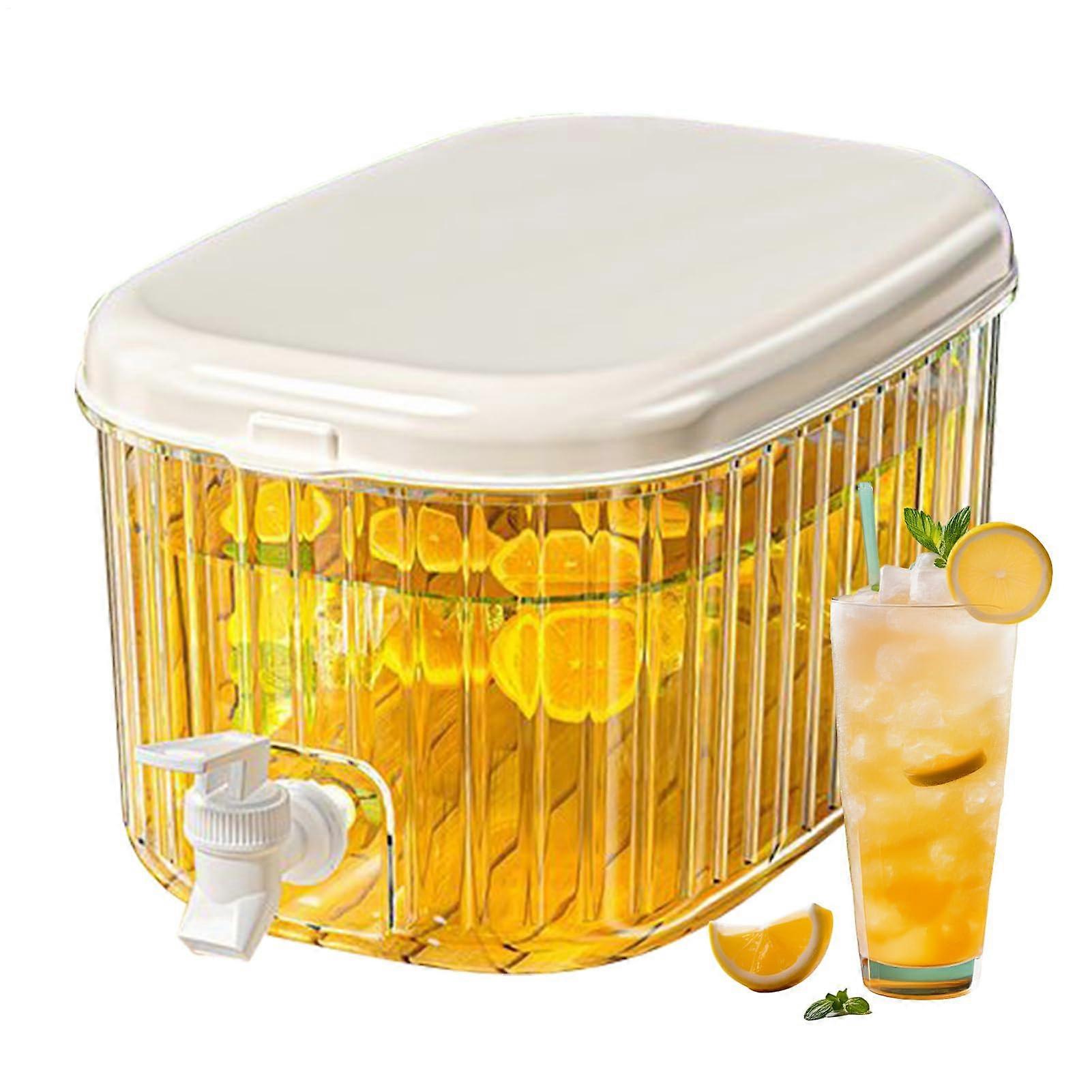 Tap Fridge Water Dispenser  Large Capacity Juice Container, Cold Drinks Storage Cooler