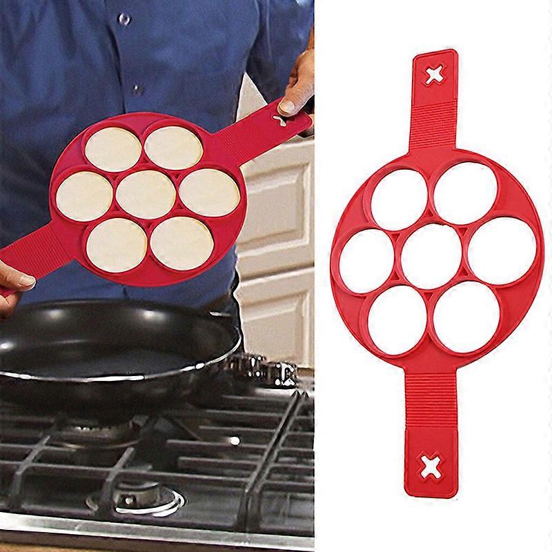 シリコンノンスティックフリッパーパンケーキパンパーフェクトブレイクフメーカーオムレツエッグニュースO5D7