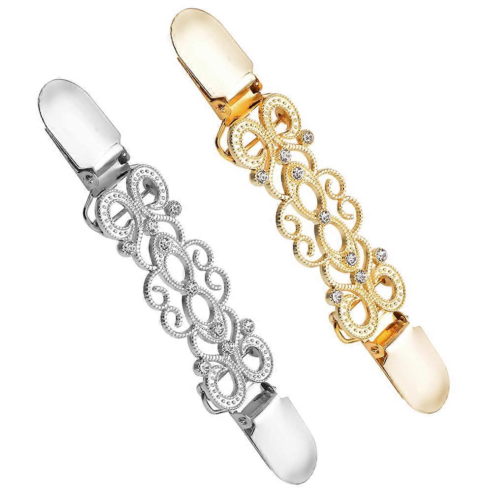 Rochie retro Cinch Clips Strasuri Pălărie Fixare Eșarfă 2Buc