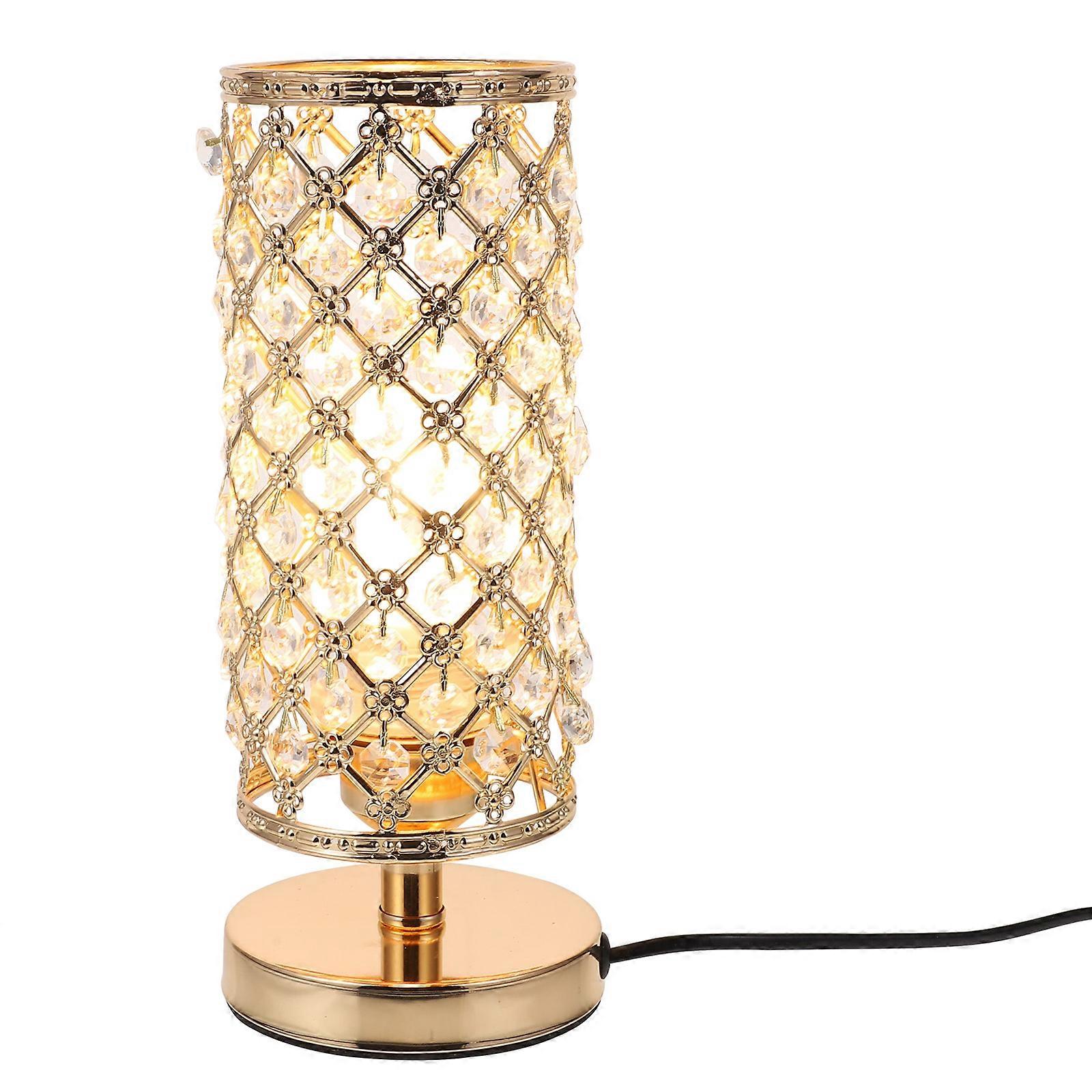 Glass Lamps For Living Room Crystal Desk Use Crystal Adornment Lighting Decoration 1Set