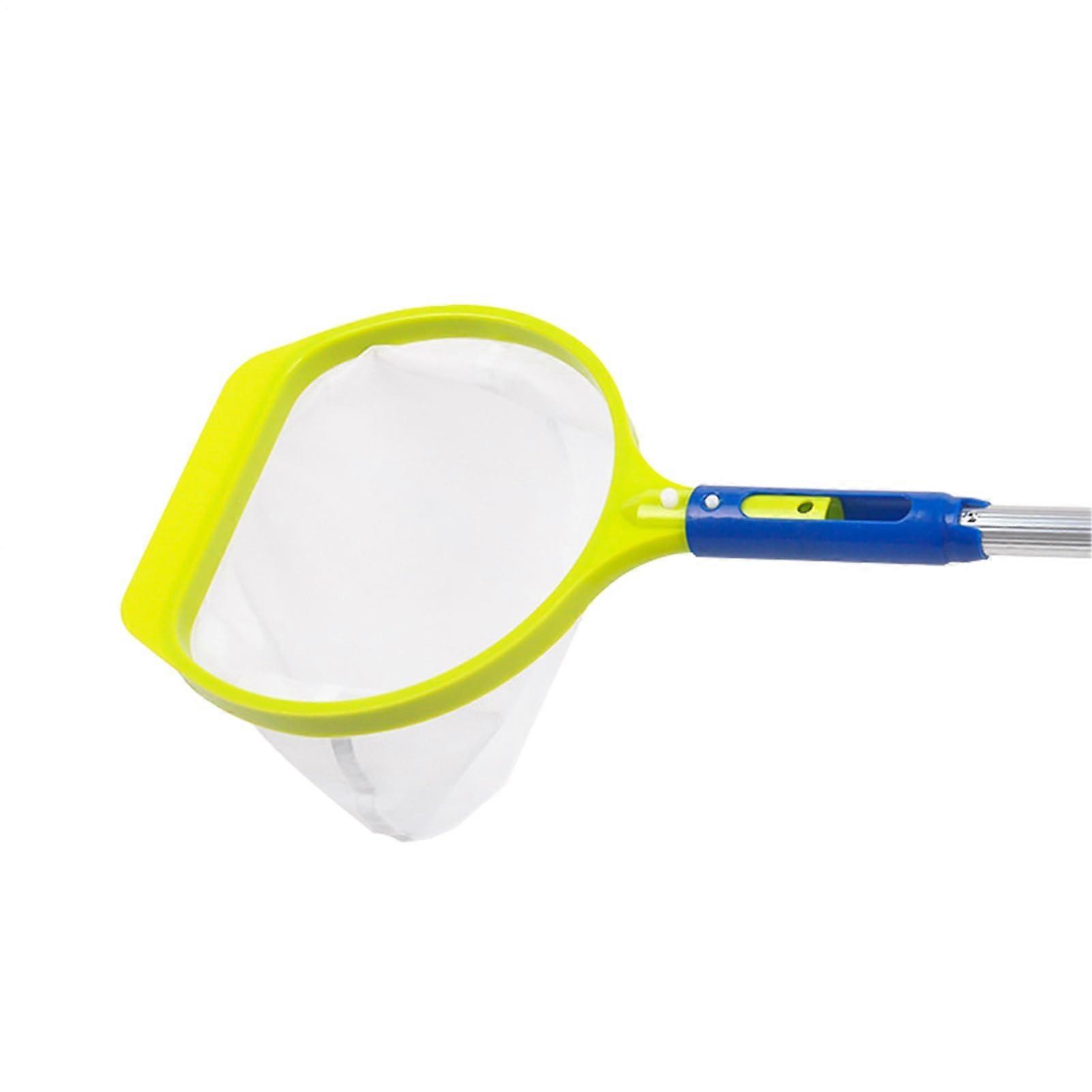 Pool Skimmer Net with Fine Mesh Leaf Netting, Quick Clean Mesh Debris Removal, Telescopic Handle for Fish Pond