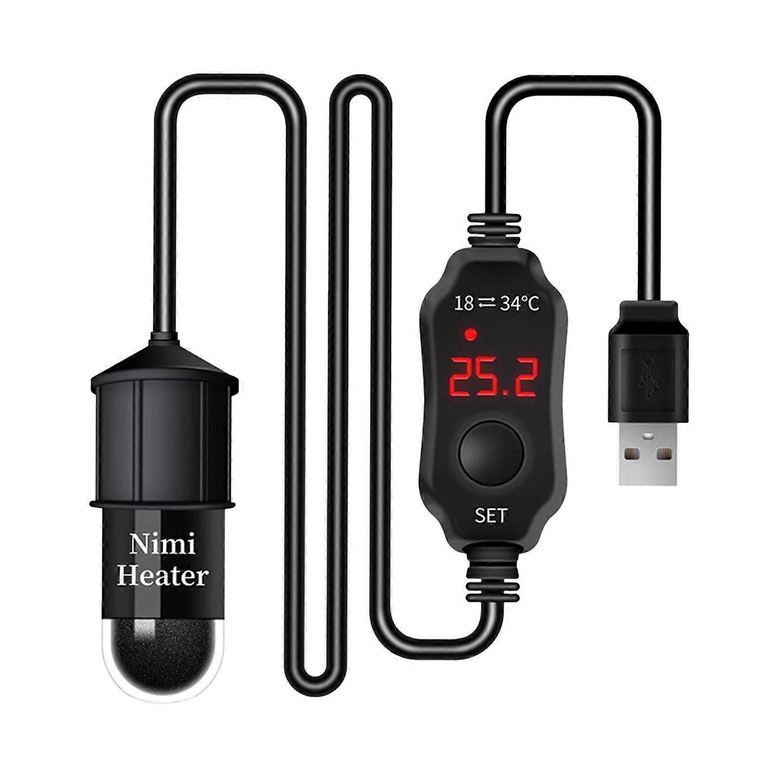 Digital aquarium heaters for saltwater and freshwater with adjustable temperature control