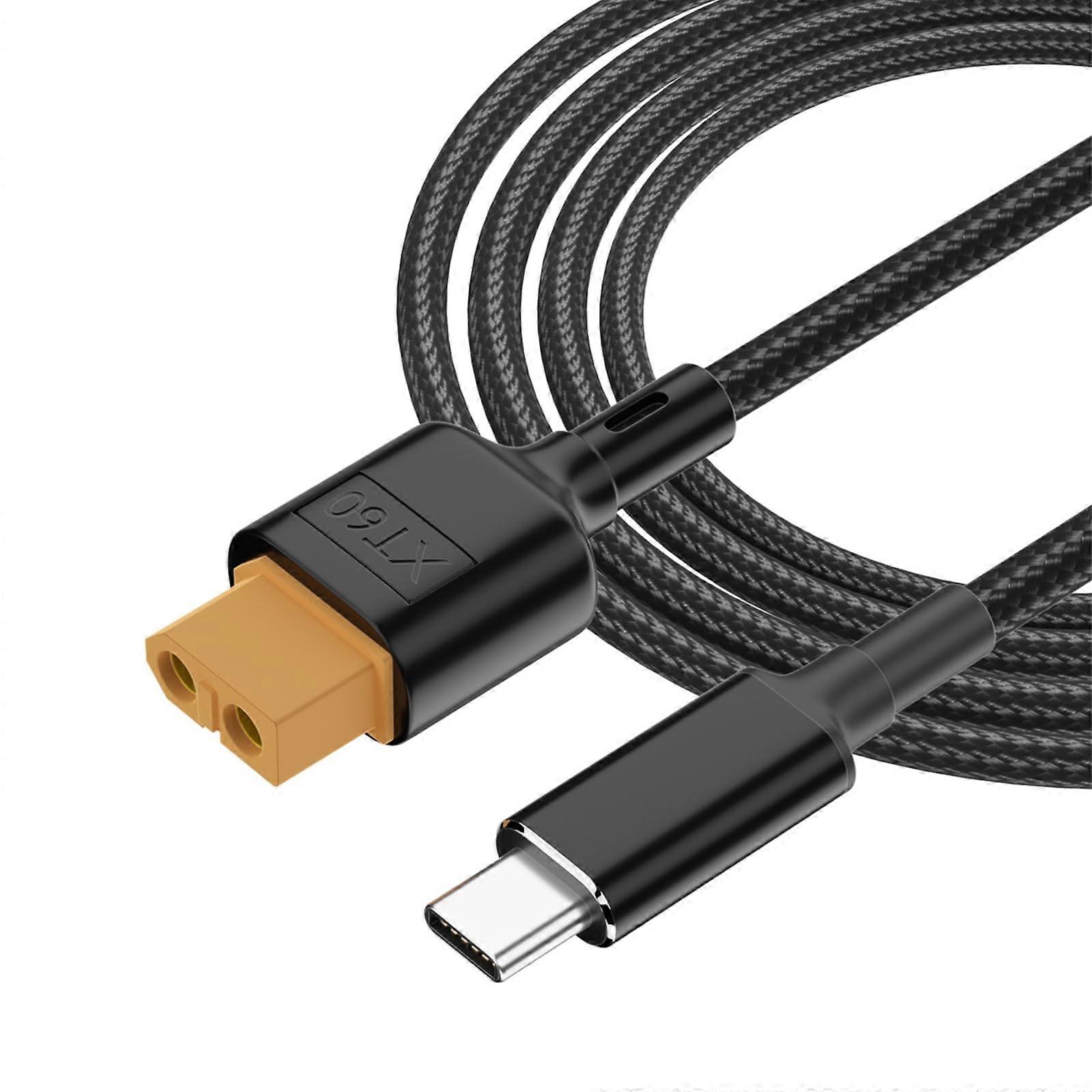 Type C to XT60 Charging Cable 14 AWG Flame Retardant Adapter Wire for Pocket and M6 Compatibility