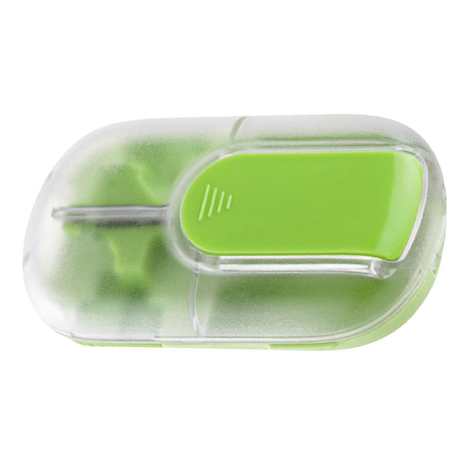 Pill Cutter Tablet Crusher Reusable Small Pill Cutter Portable Tablet Organisers For School Home Travel Green
