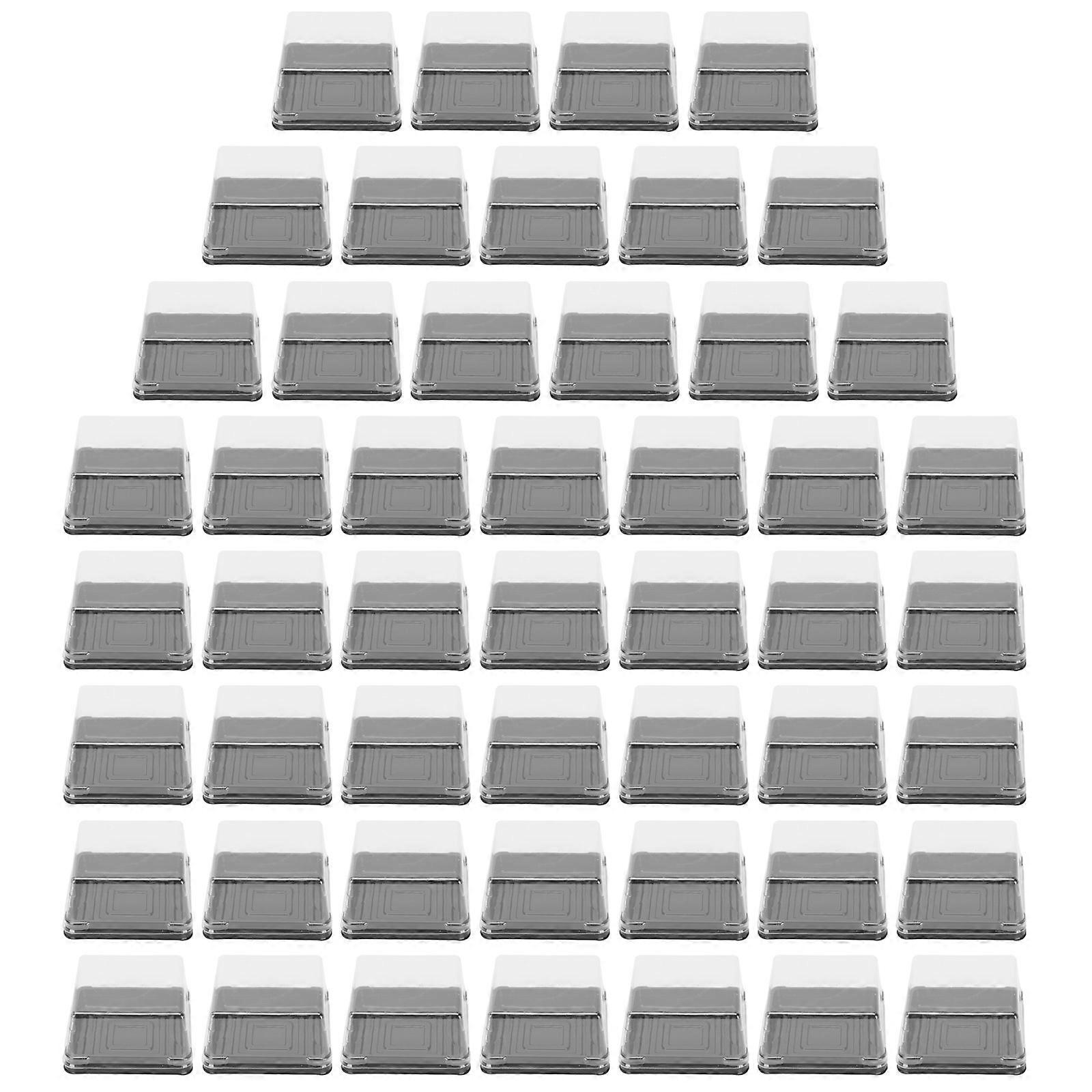 50PCS Dessert Storage Boxes Moon Cake Blister Boxes for Party